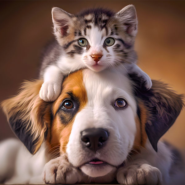 Complete Veterinary Care for puppies and kittens.